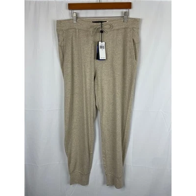 Ralph Lauren RLX Women's Golf Jogger Sweat Pants Beige Heather Tie Waist Size L - Image 1 of 4