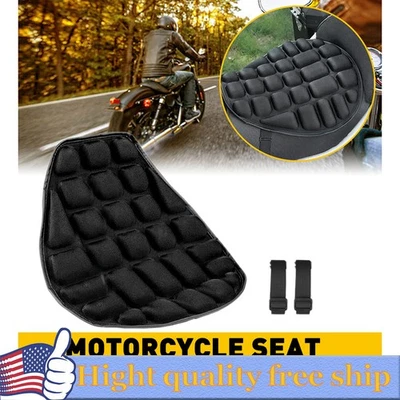 Motorcycle Seat Cushion Comfort Pillow Pad Cover Pressure Relief Universal US EK - Image 1 of 4