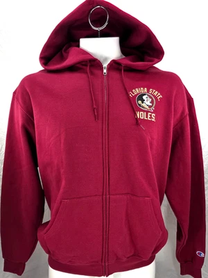 NEW Florida State Seminoles Champion Maroon FZ Hooded Sweatshirt Jacket Men's L - Image 1 of 4