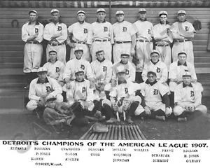 1907 DETROIT TIGERS AL CHAMPIONS TEAM 8X10 PHOTO TY COBB SAM CRAWFORD - Picture 1 of 1