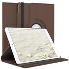 For Apple Ipad Air 2 Case 360° Degree Tablet Case Smart Faux Leather Brown