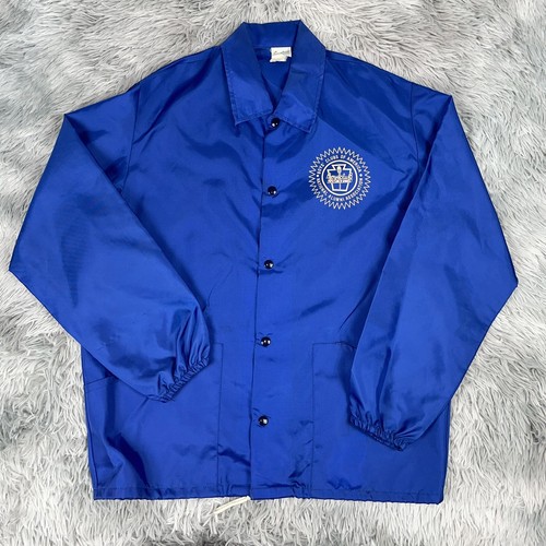 Campboree BOYS CLUB OF AMERICA Alumni Assn. vintage anni 70 Giacca Coach Snap L