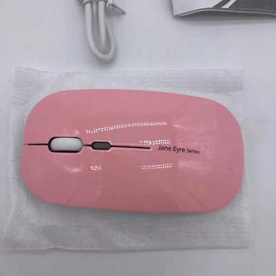 Wireless Optical XP/Vista Windows 7/8/10 Mac OS Pink USB Rechargeable Mouse - Image 1 of 4