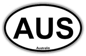 Calcomanía adhesiva ovalada para parachoques ventana coche código país vehículo Australia 6"X4" - Imagen 1 de 1