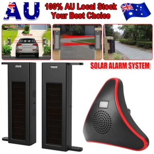 1000M Solar Power Wireless Transmission Driveway Alarm System Weather Resistant - Picture 1 of 12
