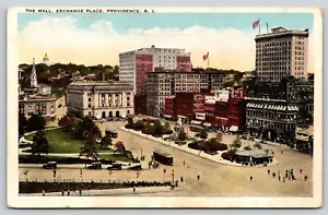Postcard The Mall Exchange Place Providence Rhode Island - Picture 1 of 2