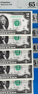 $2  Federal Reserve Note PMG  Serial Numbers birth Year  From 1926  To 2025 Gift - Picture 1 of 4