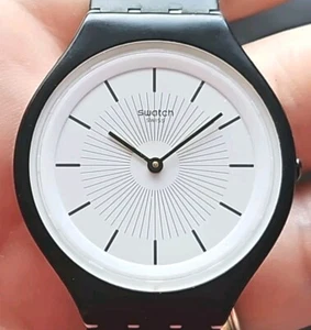 Genuine Swatch Ultra Slim Watch SVUB100 Skinnoir. 2017. - Picture 1 of 5