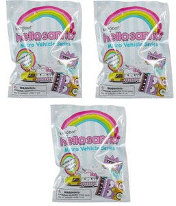 KIDROBOT HELLO SANRIO MICRO VEHICLE SERIES LOT OF 3 RANDOM BLIND BAGS NEW TY3140 - Picture 1 of 2