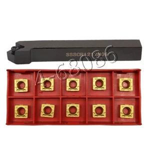 SSSCR1212H09 12x100mm Lathe External Turning Tool Holder+10pc SCMT09T308 insert - Picture 1 of 5