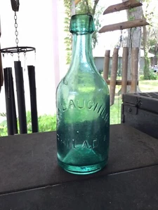 Pontil J. McLaughlin.Philada Light Teal.H-7 1/8in.Dia-2 1/2in.Blob Top Soda. - Imagen 1 de 12
