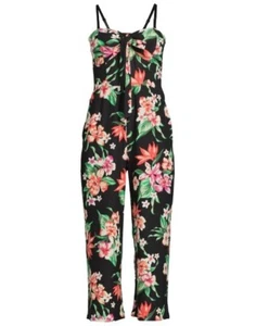 No Boundaries Small (3-5) ~ Black Floral ~ Removable Straps ~ Jumpsuit ~ Romper - Picture 1 of 10