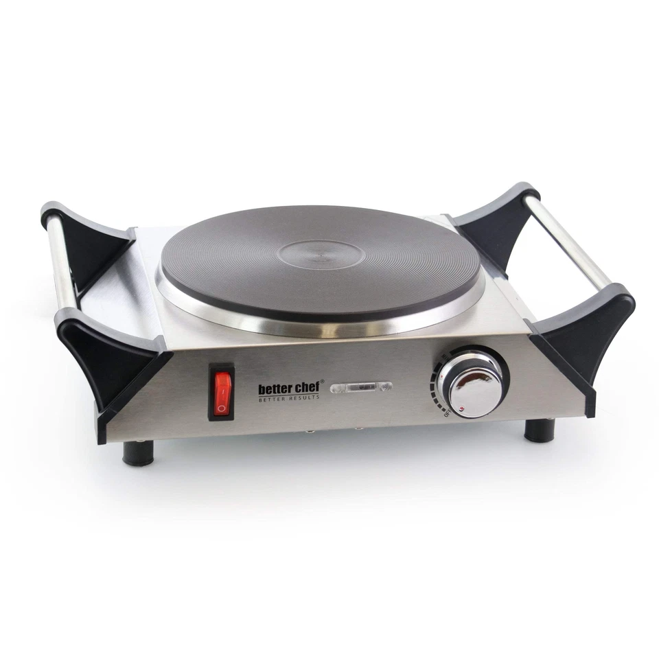 Better Chef Portable Stainless Steel Solid Element Single Electric Burner - Image 1 of 1