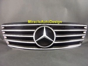 Juego de parrilla delantera negra para Mercedes Benz W220 Clase S 2002-2005 S430 S500 S600 - Imagen 1 de 12