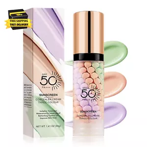 One Step Color Corrector Primer,3 in 1 Primer for Face before Makeup,Spf 50 Suns - Picture 1 of 8