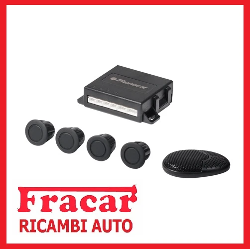 KIT Sensori di Parcheggio Posteriori Neri 12 V Phonocar Alta qualità Nero Auto 4 - Immagine 1 di 1