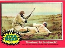 1977 Topps Star Wars Series 2 Red # 112 Threatened By Sand people!