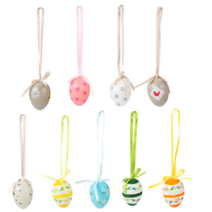 54pcs Easter Egg Hanging Ornaments: Colorful Party Decoration