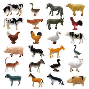 24 Mini Farm Animal Figurines Realistic Figures Educational Toys for Toddlers - Picture 1 of 7