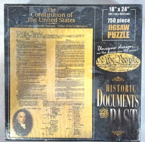 Rompecabezas La Constitución de los Estados Unidos 750 Piezas 18" x 24" Precintado - Imagen 1 de 5