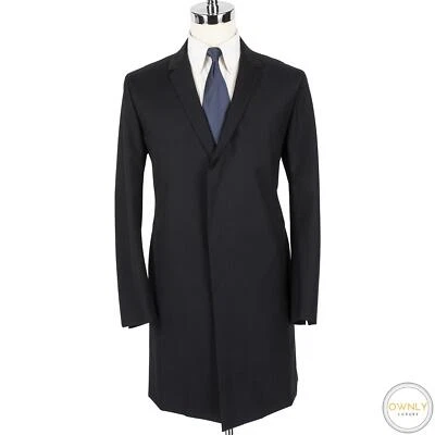 NWT CURRENT $5470 Kiton Navy Blue Fleece Wool Covered Placket Jacket 40R - Image 1 of 4