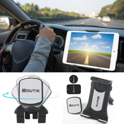  2 In 1 Tablet Phone CD Slot Phone Holder Car GPS Tablet Magnetic Mount 4-11in - Image 1 of 4