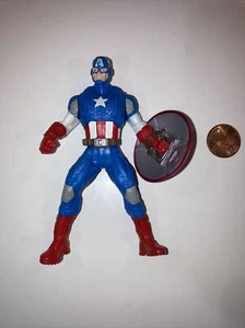 Captain America 4" Figure Avengers Assemble Marvel 2013 Hasbro Loose - Picture 1 of 4