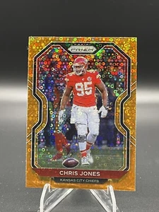 2020 Panini Prizm Prizm No Huddle Chris Jones #125 Orange Disco Chiefs - Photo 1/2