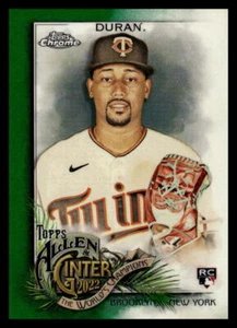 2022 Topps ALLEN & GINTER CHROME JHOAN DURAN GREEN REFRACTOR 53/99 TWINS RC #245 - Picture 1 of 2