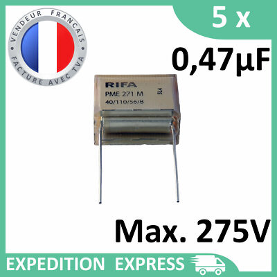 RIFA FUNKENTSTÖRKOND. RC-KOMBINATION 47nF 250VAC 100R PMR209MB5470M100 EUR 3,70 - DE