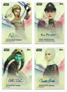 Women Of Star Wars - Autograph Card Selection NM 2020 Topps