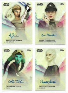 Mujeres de Star Wars - Selección de tarjetas de autógrafos casi nuevo 2020 Topps - Imagen 1 de 14
