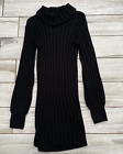 Plt: Black Knitted Roll Neck   Jumper Dress ; Meduim