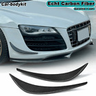 Paar Carbon Splitters Flaps Front Flossen Spoiler Canards Für Audi R8 2007-2015