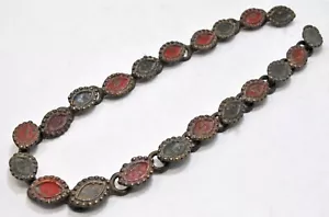 Antique Brass Jewellery Belt Original Old Fine Hand Crafted Engraved Kamarbandh - Picture 1 of 5