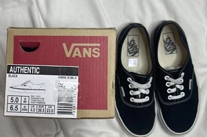 Vans Authentic Black Men’s Size 5 Women's 6.5 VN000EE3BLK - Picture 1 of 5