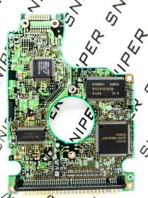 PCB - IBM Travelstar 20GB IC25N020ATDA04 IDE 07N7435 00E329 Hard Drive F80183E - Image 1 of 4