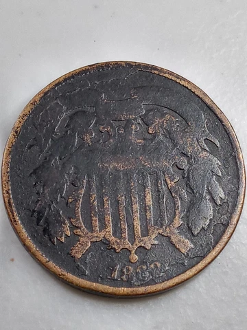 1868 US 2 cent piece Cover