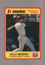 1991 Jimmy Dean #3 Dale Murphy card, Atlanta Braves