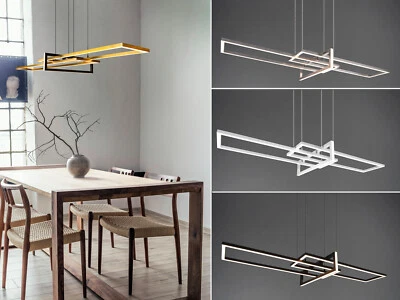 Pendelleuchte minimalistisch hängend über Küchentheke Kochinsel Küchenlampe groß - Bild 1 von 4