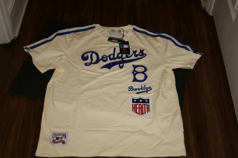 brooklyn dodgers brand new tagged pro standard throwback jersey shirt large Cover