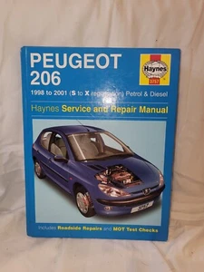 Peugeot 206 Haynes Manual 1998 to 2001 (S to X reg) Petrol & Diesel - Picture 1 of 3