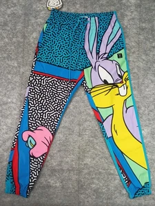 Looney Tunes Mens L Bugs Bunny Graphic Windbreaker Track Pants Joggers NWT 90s - Picture 1 of 14