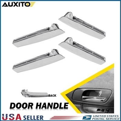 Set of 4 Chrome Inside Door Handles For 2007-2014 Cadillac Escalade ESV EXT - Image 1 of 4