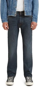Pantalones de mezclilla para hombre Levi's 505 corte regular lavado a la piedra oscuro 36X34 - Imagen 1 de 6