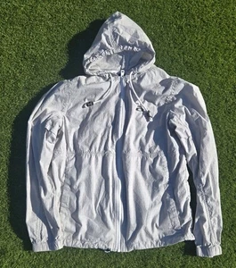 Oakley Light Gray Full Zip Up Drawstring Hooded Jacket Mens Large 2014 Thin - Picture 1 of 6