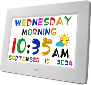 Reloj digital de enseñanza 2025 tiempo de conversación, 24 alarmas recordatorios personalizados, comprobación... - Imagen 1 de 6