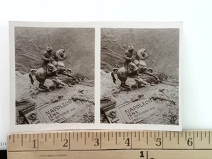 Napoleon Iena Stereoview Card 1900s Black & White Flat Mount - Bild 1 von 2