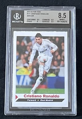 克里斯蒂亚诺·罗纳尔多 罕见 2012 年 儿童体育画报 SI 真正马德里 BGS 8.5 — 第 1/2 张图片