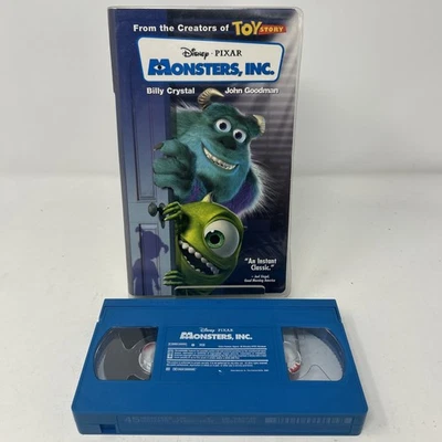 Monsters, Inc. VHS 2002 Disney Clamshell Blue Tape - Image 1 of 3